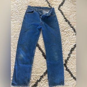 Vintage 1980's Levi's 501 jeans, missing exterior tags, Sz 31